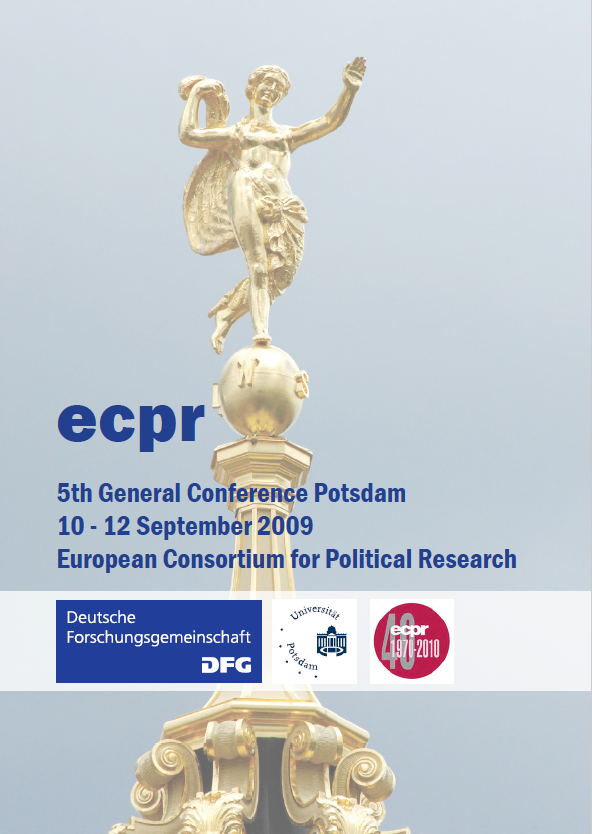 ECPR General Conference Potsdam, 10 - 12 September 2009 programme cover image